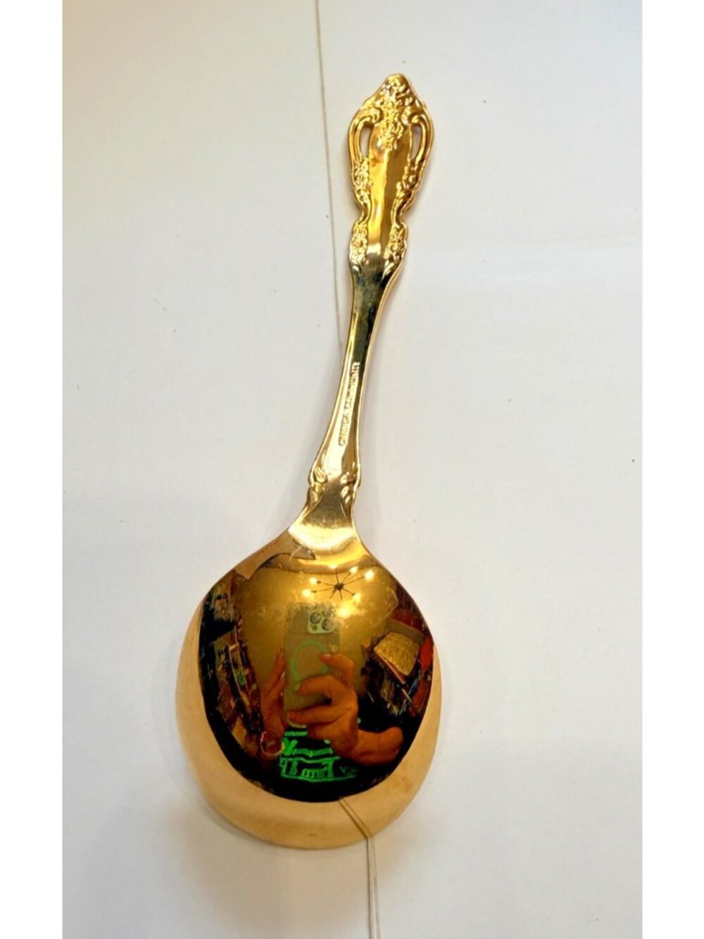 Oneida Community Golden BRAHMS Stainless Gumbo Spoon - Picture 3 of 4